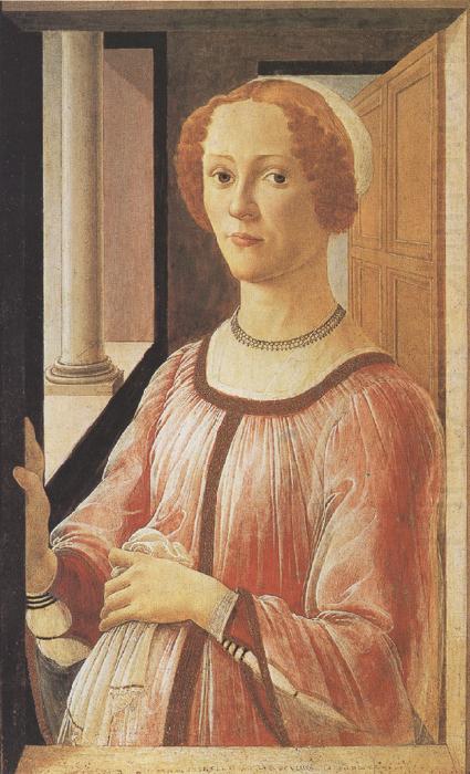 Portrait of Smeralda Brandini (mk36), Sandro Botticelli